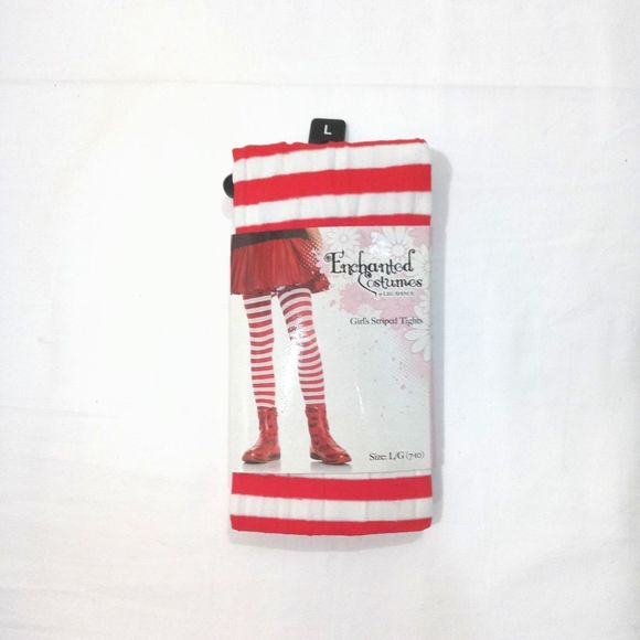 Girls Candy Stripe Holiday Stockings - Picture 2 of 2
